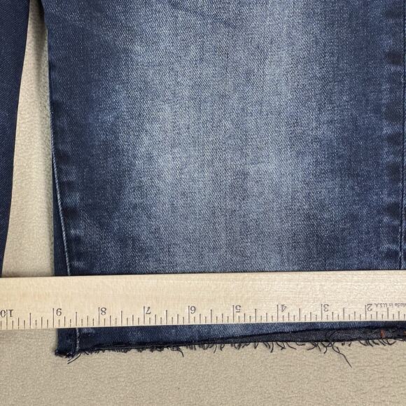 Superdry Short Mens 30 Blue Tyler 03 Cut Off Raw Hem Slim Fit Stretch‎ Denim - Picture 10 of 15